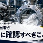 高粘度フィラー材料を扱う工程で設備担当者が最初に確認すべきこと